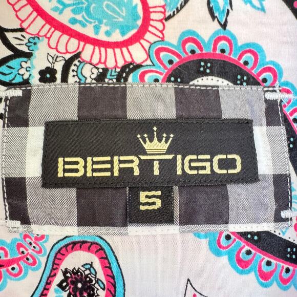 BERTIGO Pepe 52 Cotton Designer Shirt Men's Size XL Pink White Check NWOT - Picture 14 of 16